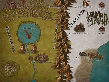 Mappa del continente — nord-est